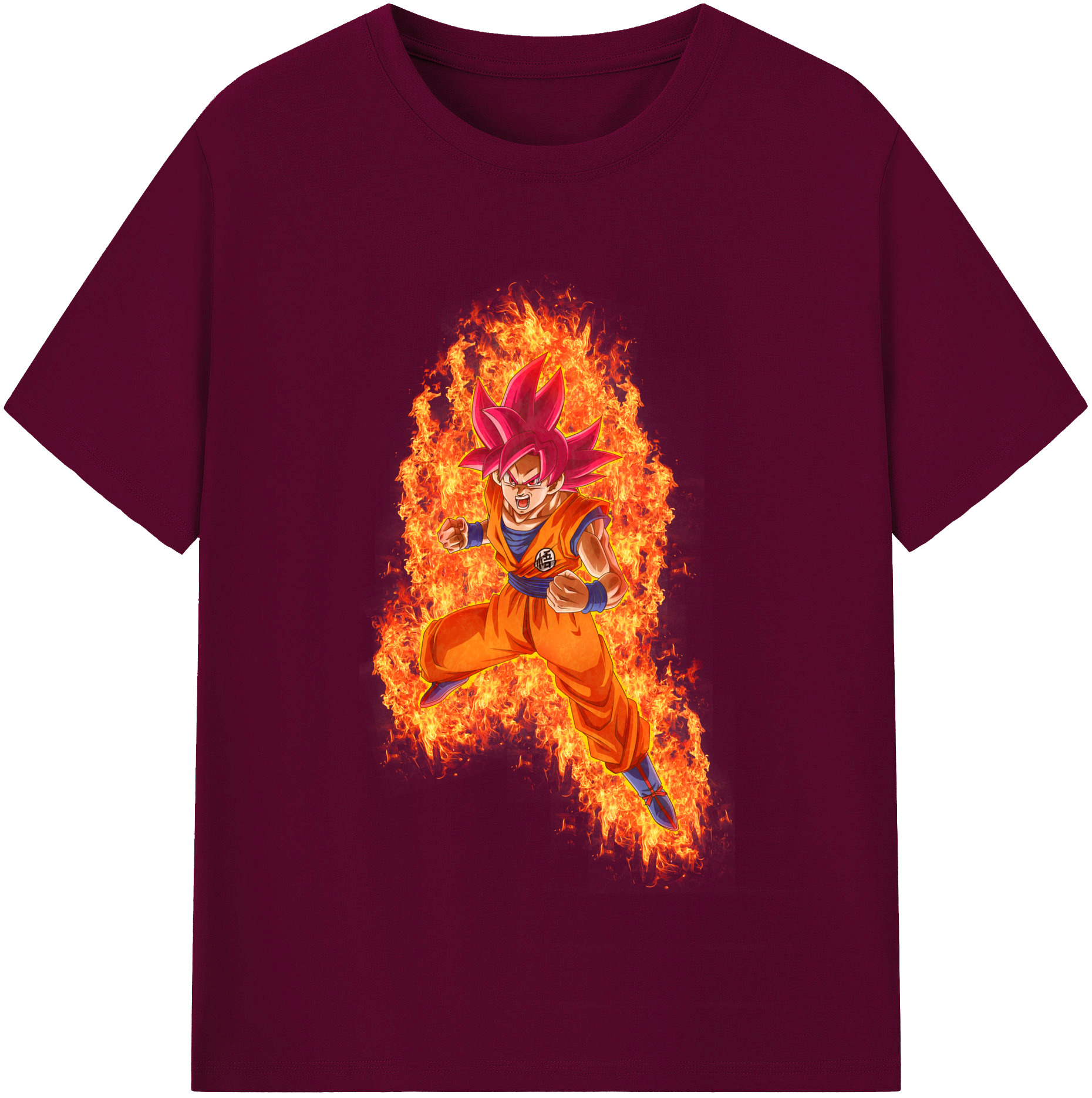 （画像用） ドラゴンボール 孫悟空（そん ごくう）Son Goku カカロット DRAGON BALL Kakarotto レディースカジュアルプリントTシャツ（綿100％）